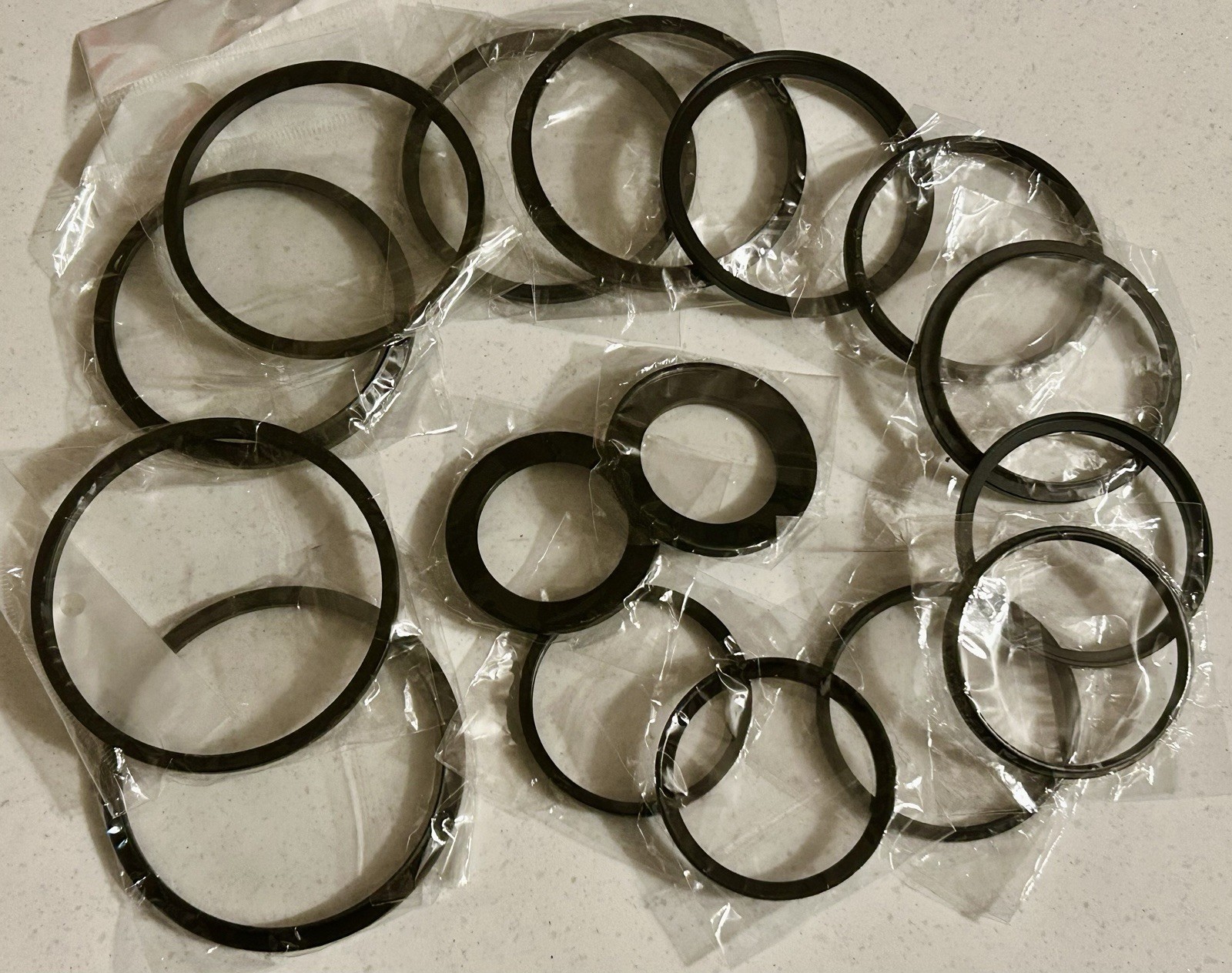 Master Lot of 16 Camera Filter Adapter Rings: 37mm-82mm Step Up & Step Down