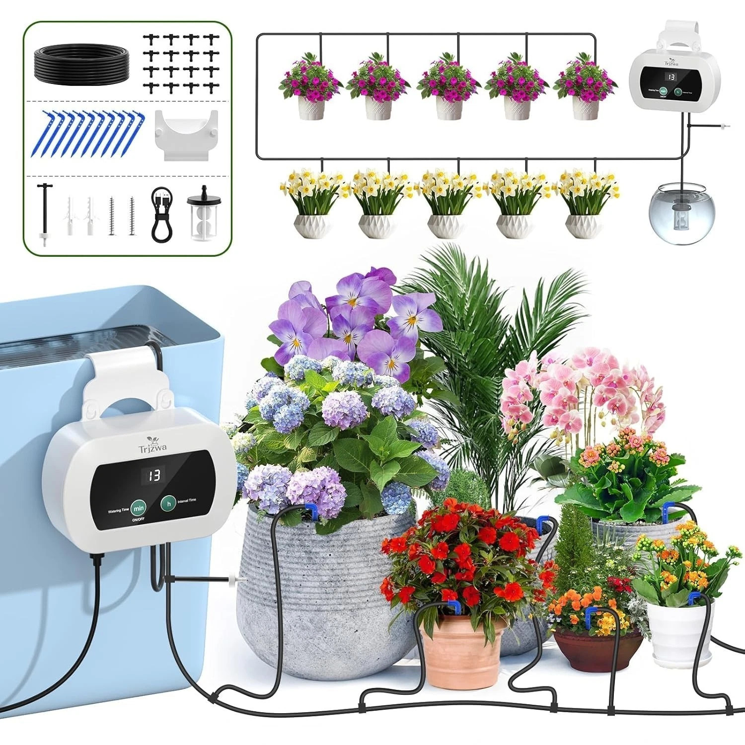 Watering System Automatic with Self Plant Watering Devices,Indoor Watering Set