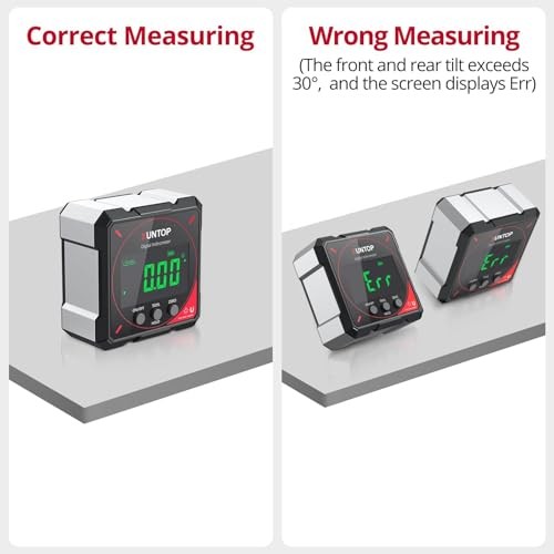 4 * 90°Digital Angle Finder 4-side Strong Magnetic Digital Level Box with VA