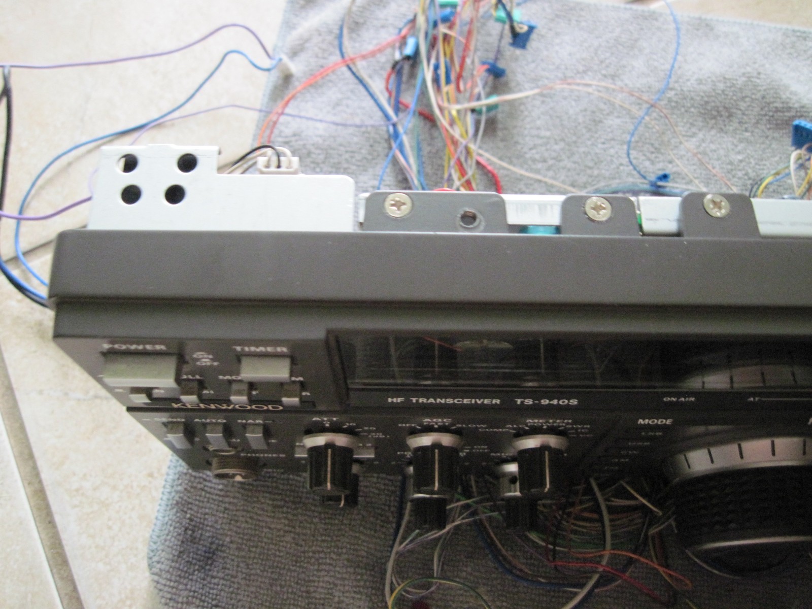 Kenwood TS-940S FRONT PANEL complete less sub display in Very Nice shape