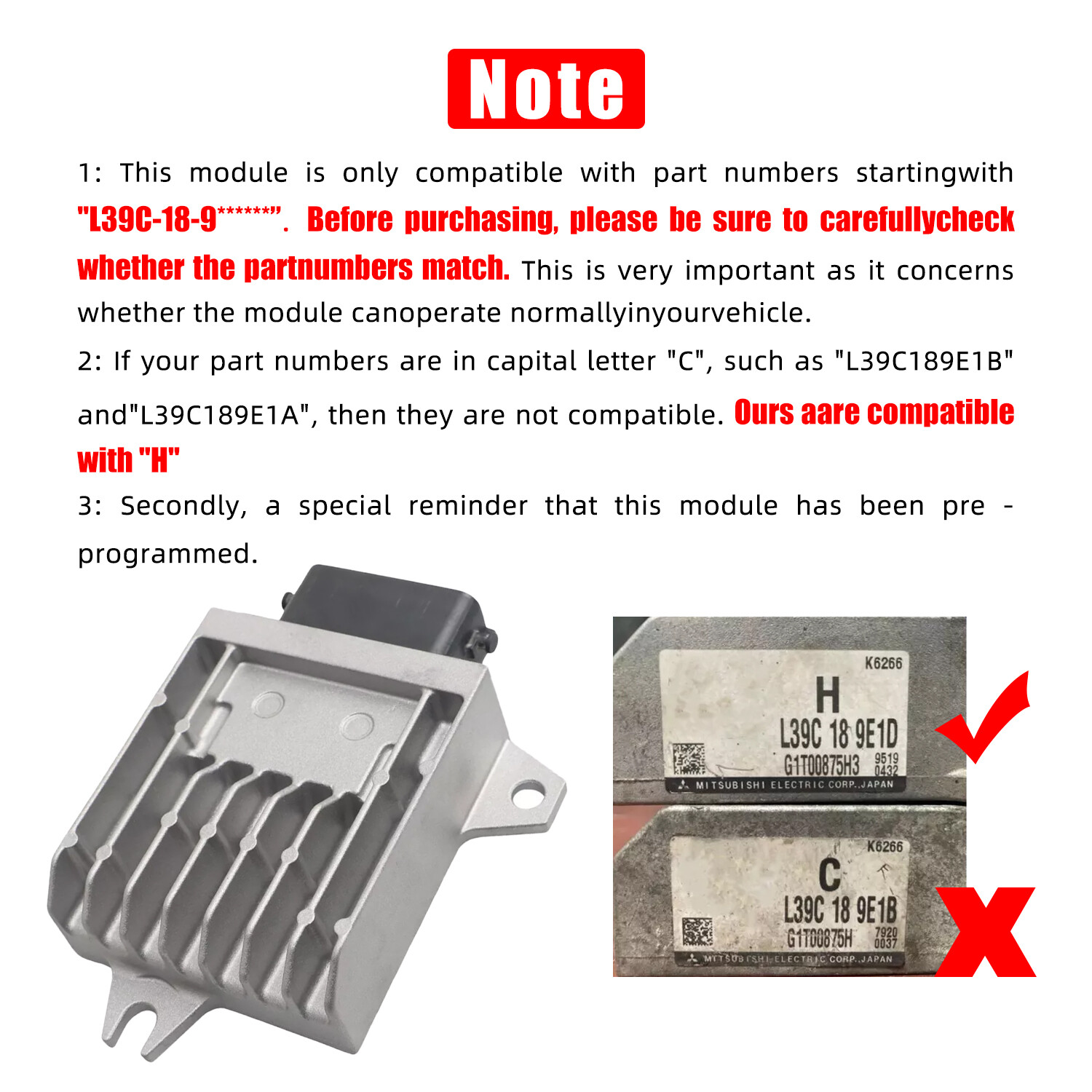 Trans Controller Tested & Reprogrammed For L39C 2008-2010 MAZDA 5 2.3L