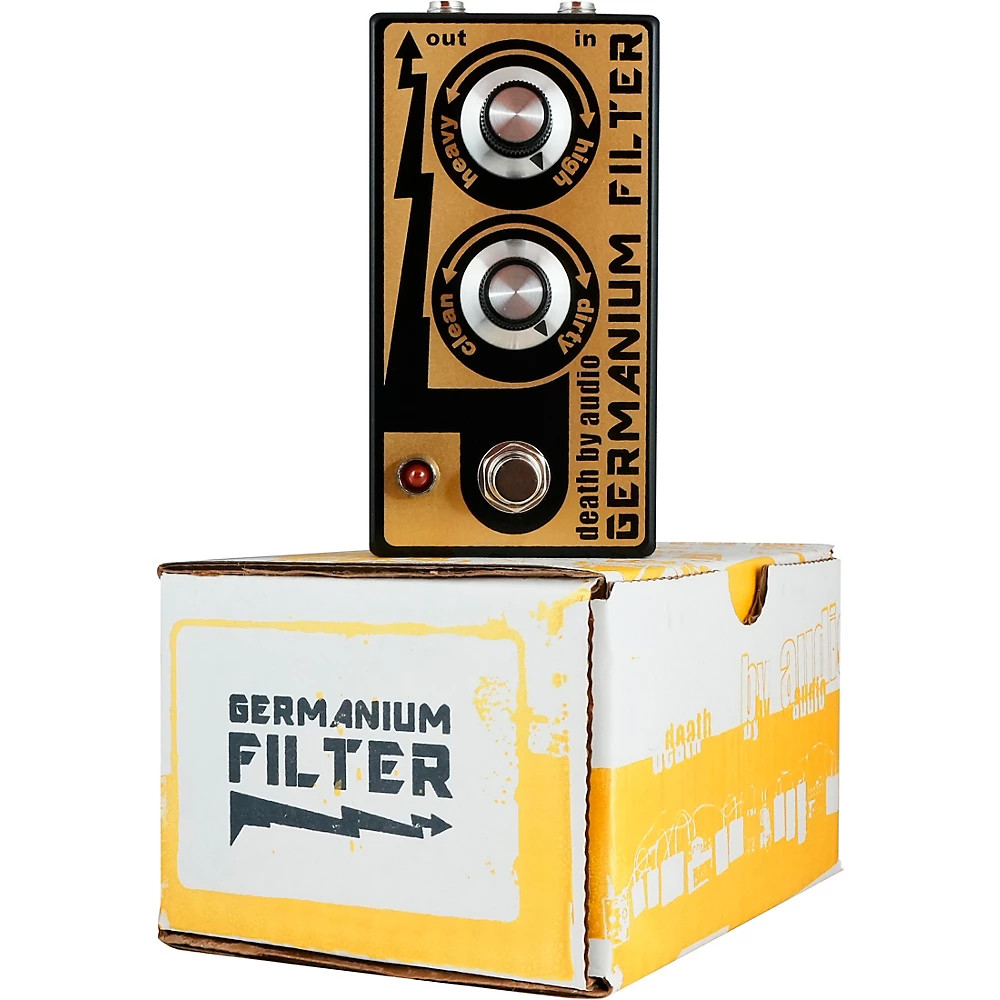 DEATH BY AUDIO Germanium Filter Effects Pedal Gold and Black