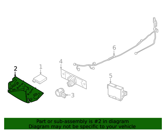 Genuine Nissan Blind Spot Detection System Warning Sensor Bracket 28453-6RA1F