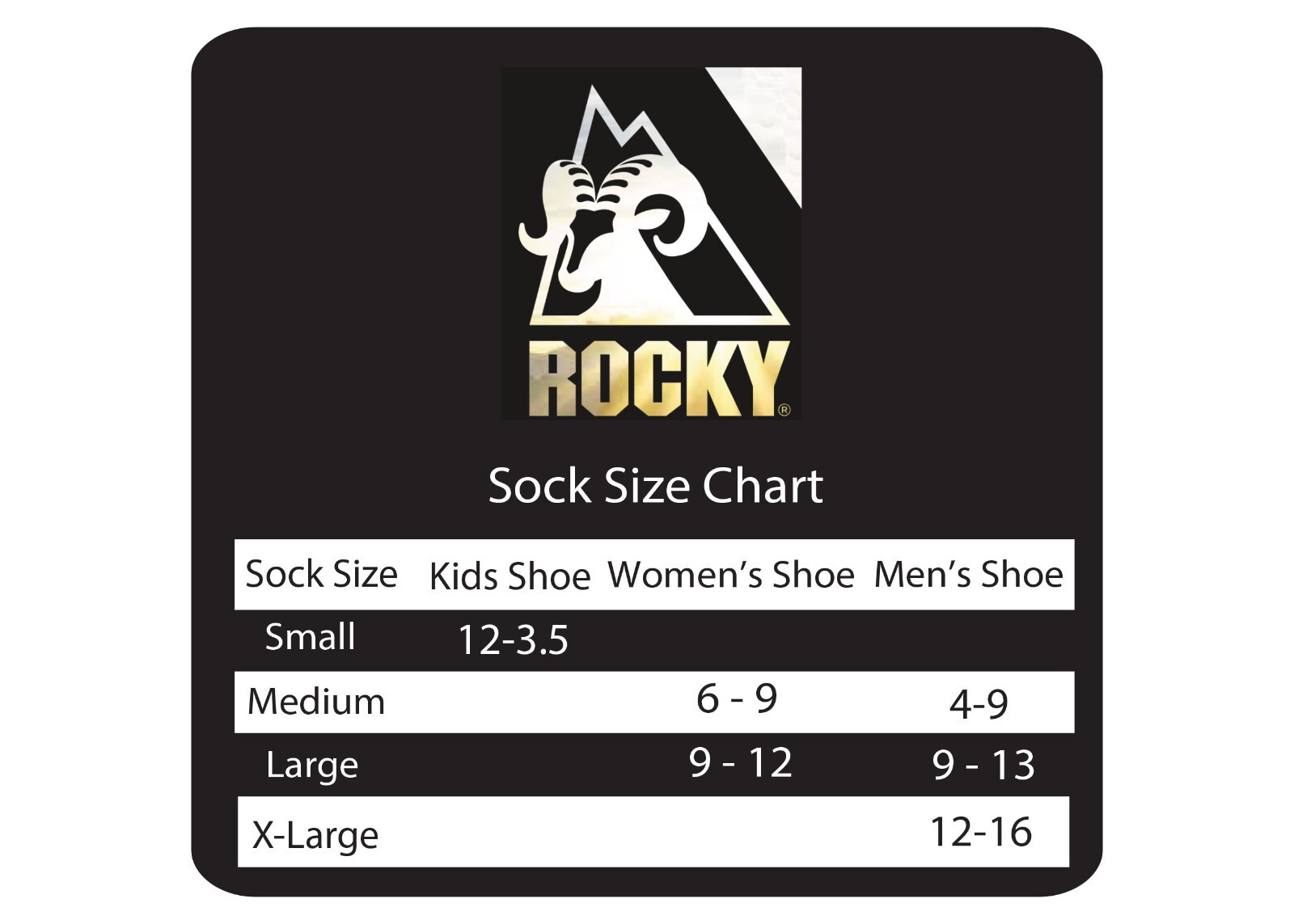 Rocky Mens Cotton Full Cushion Everyday Crew Socks 3 Pair Pack