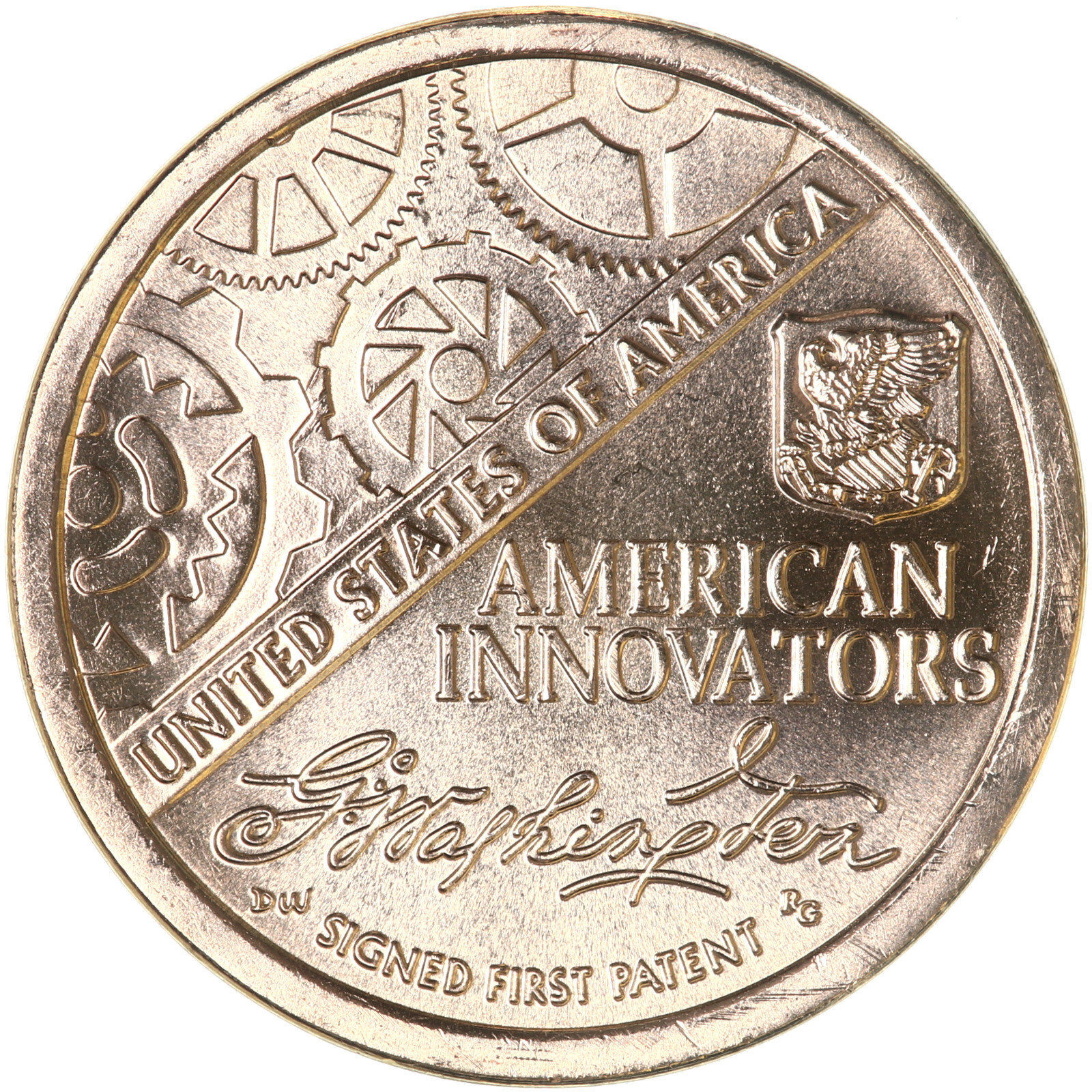 2018 D American Innovation Signed First Patent Dollar Choice BU