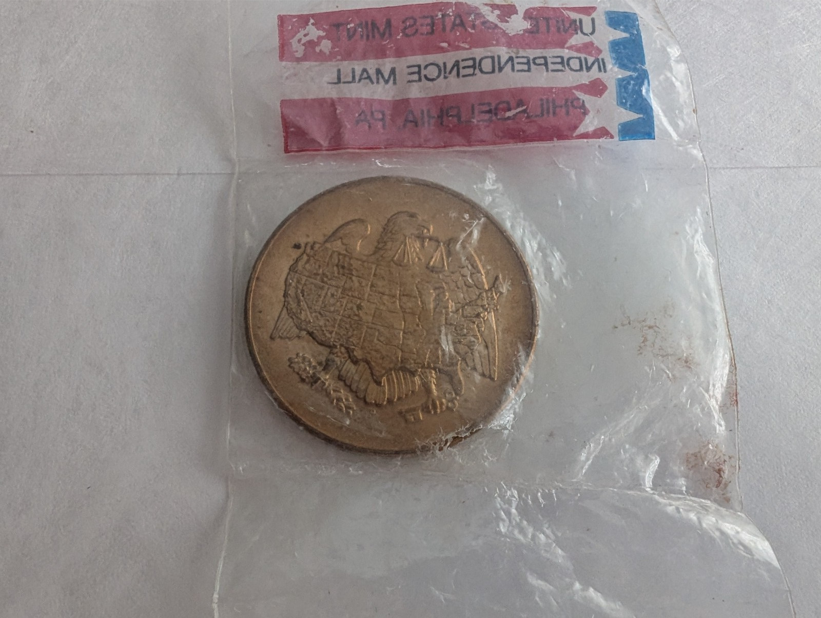 1969 US Treasury Mint Commemorative Coin Vintage