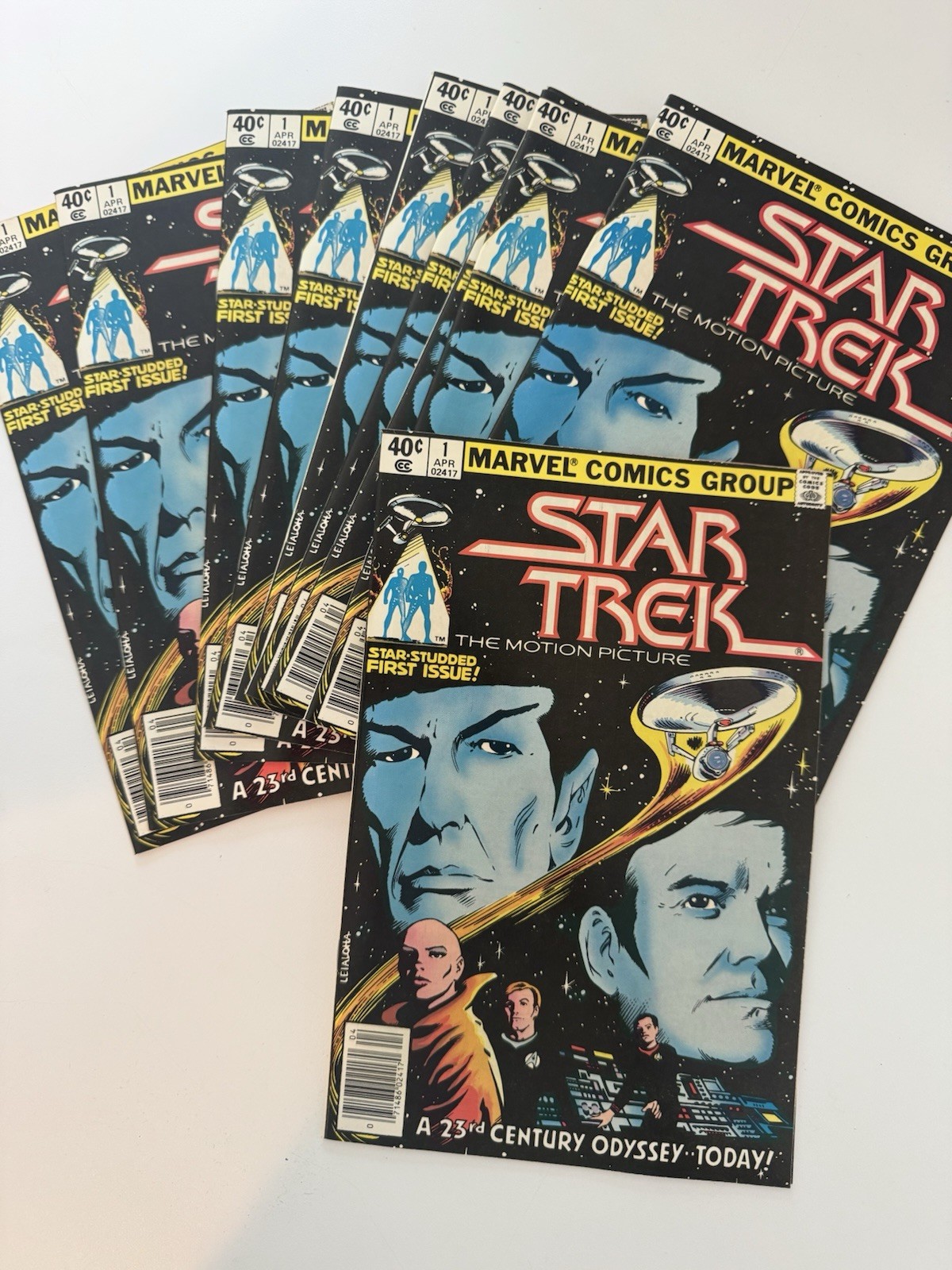 STAR TREK #1 - Lot of 10 - Marvel Comics 1980 - READ