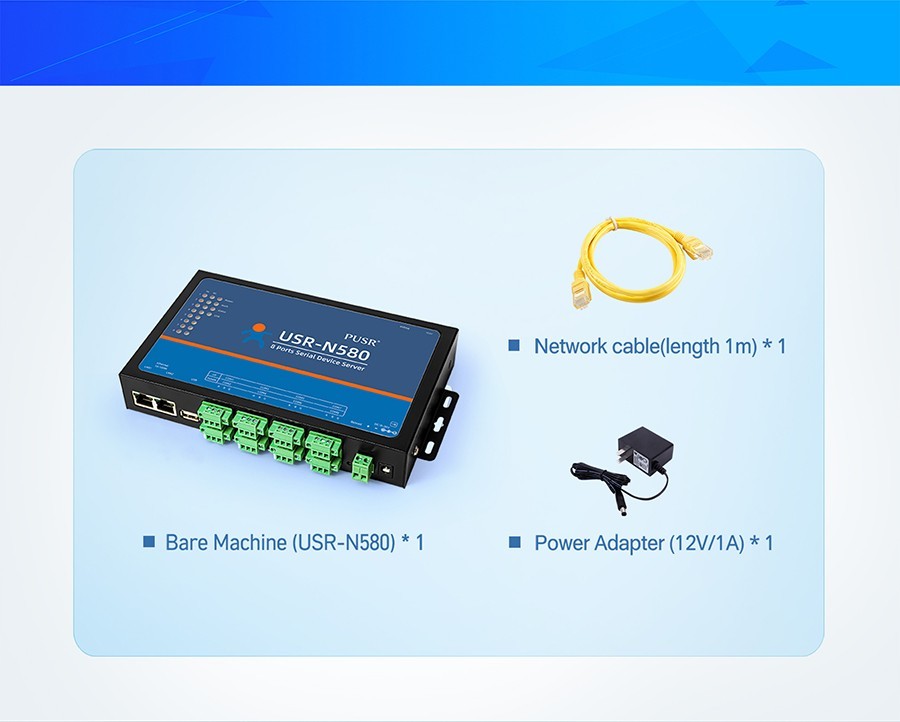 PUSR 8 Port RS485 to Ethernet Serial to Ethernet Converter Modbus MQTT USR-N580