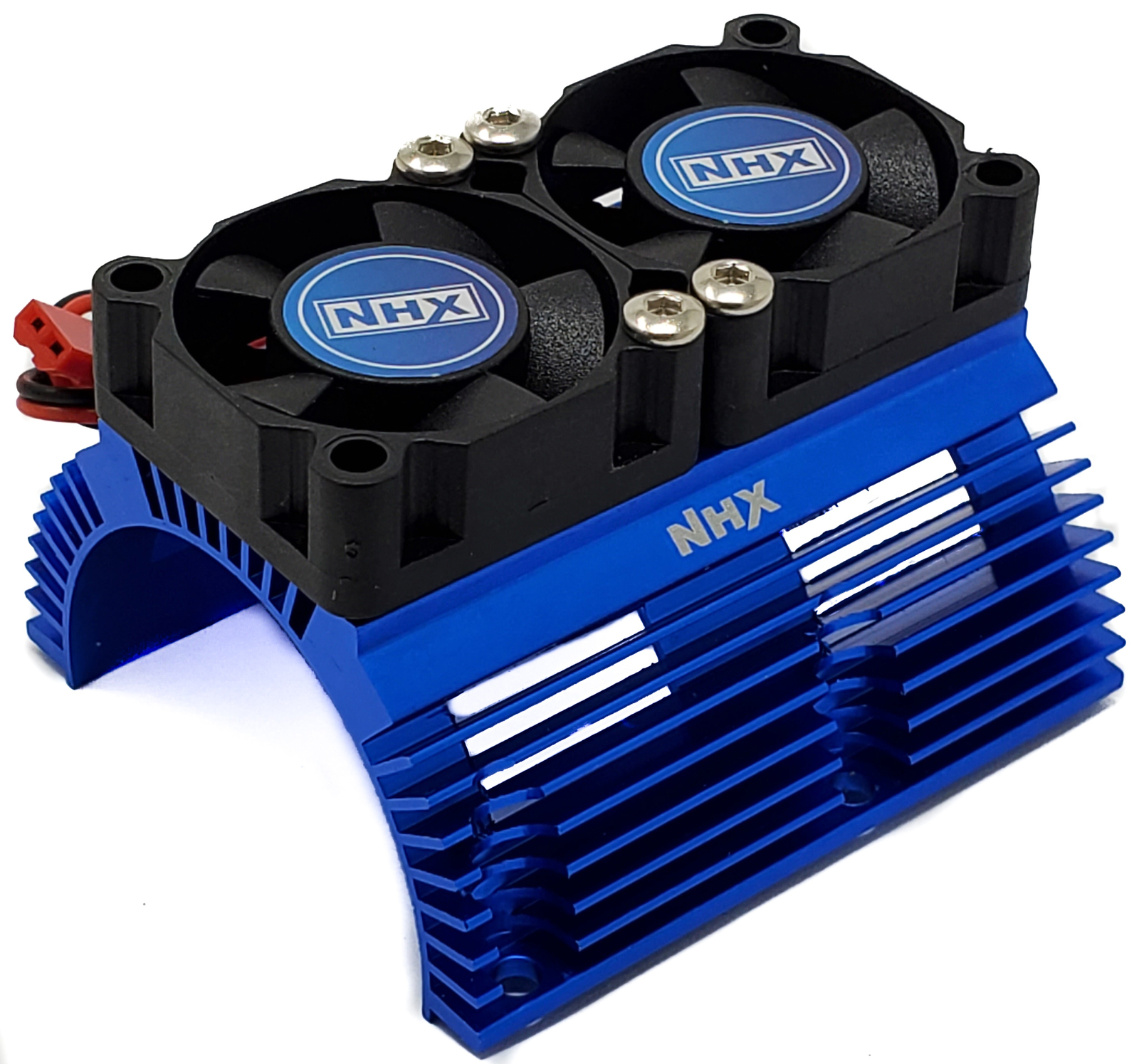 NHX 1/8 Heatsink w/Twin High Speed Tornado Cooling Fans Blue:Infraction /Felony