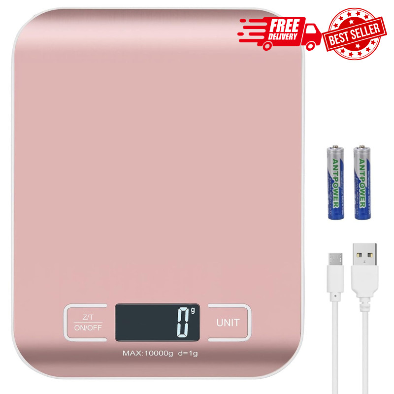 Shipping Scale,Stainless Steel Panel, Accurate 10kg/1g Portable Postal Scale for