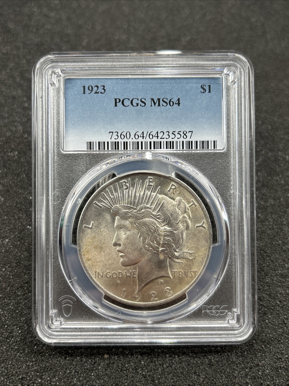1923 Peace Dollar PCGS MS64