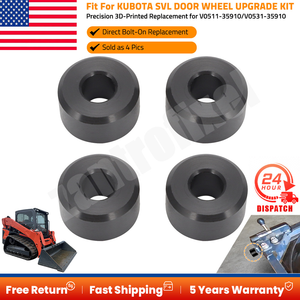 Door Wheel Roller Kit For Kubota SVL #V0511-35910/ V0531-35910 3D Printed Nylon