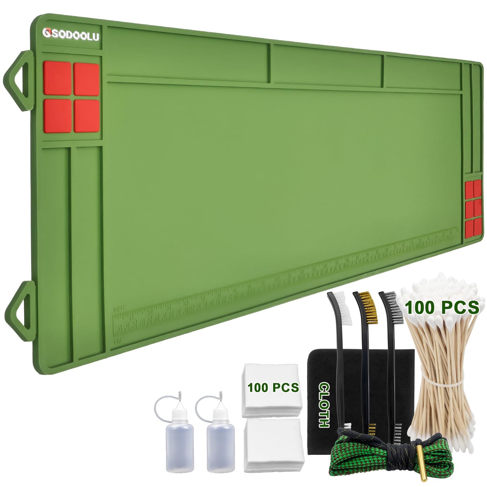 36"x12" Universal Cleaning Mat - Maintenance Magnetic Mat with Cleaning Kits，...