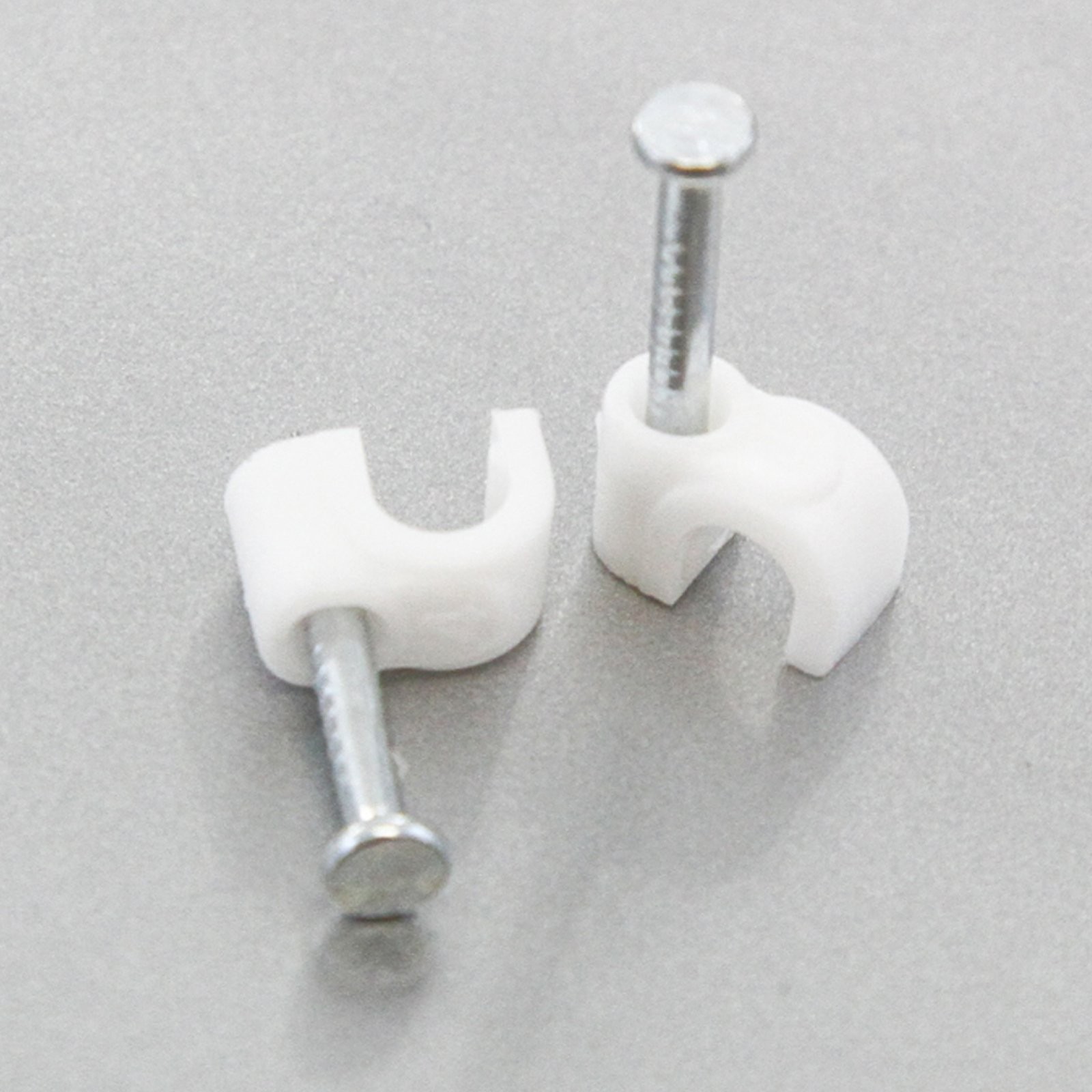 100 Round 5/32 Inches (4 mm) Cable Wire Clips Inch, 100 pieces