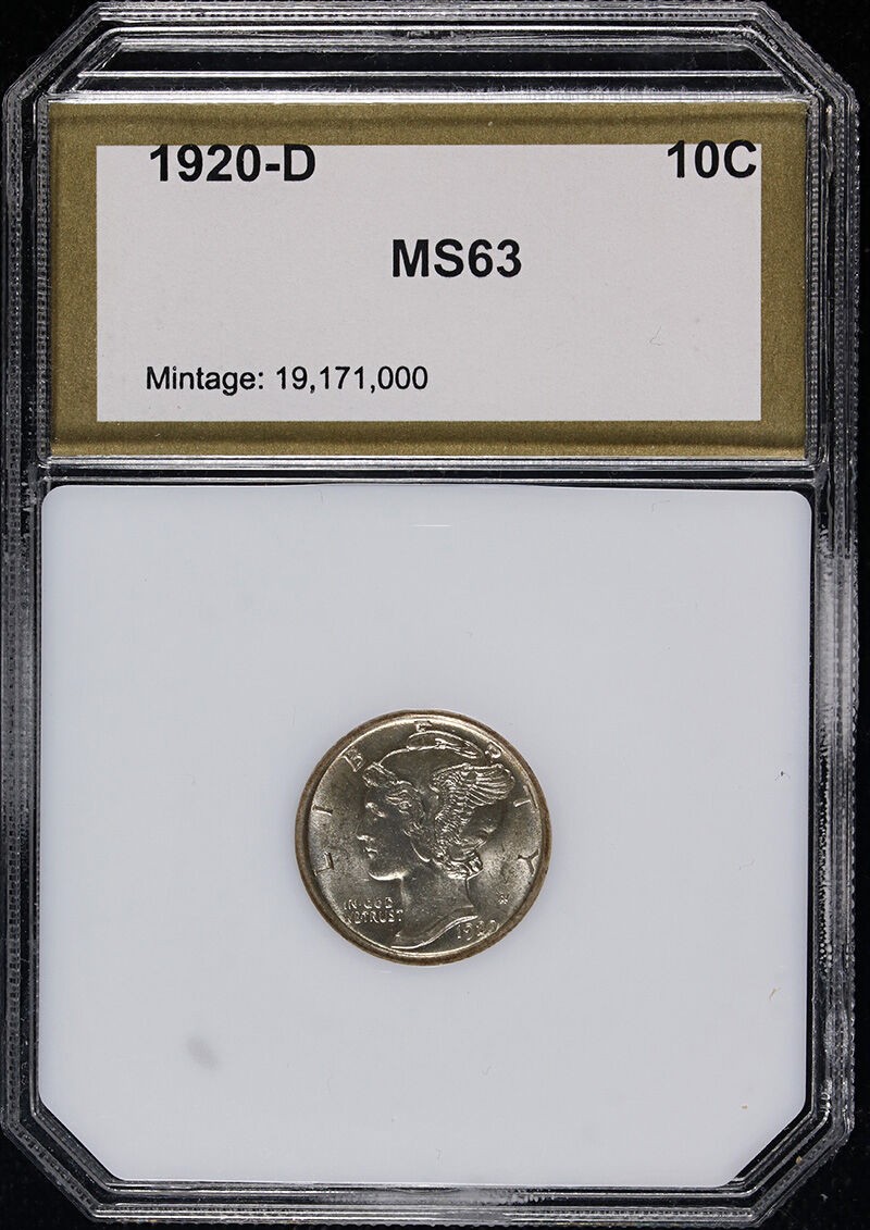 1920-D Mercury Dime BU Nice Eye Appeal Nice Luster Nice Strike
