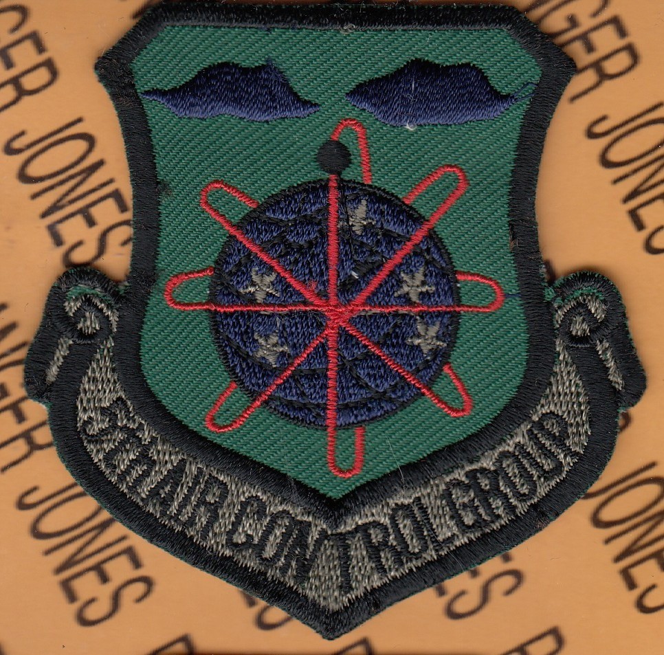 USAF Air Force 5th Air Control Group ACG ~3.25" OD Green BDU patch c/e