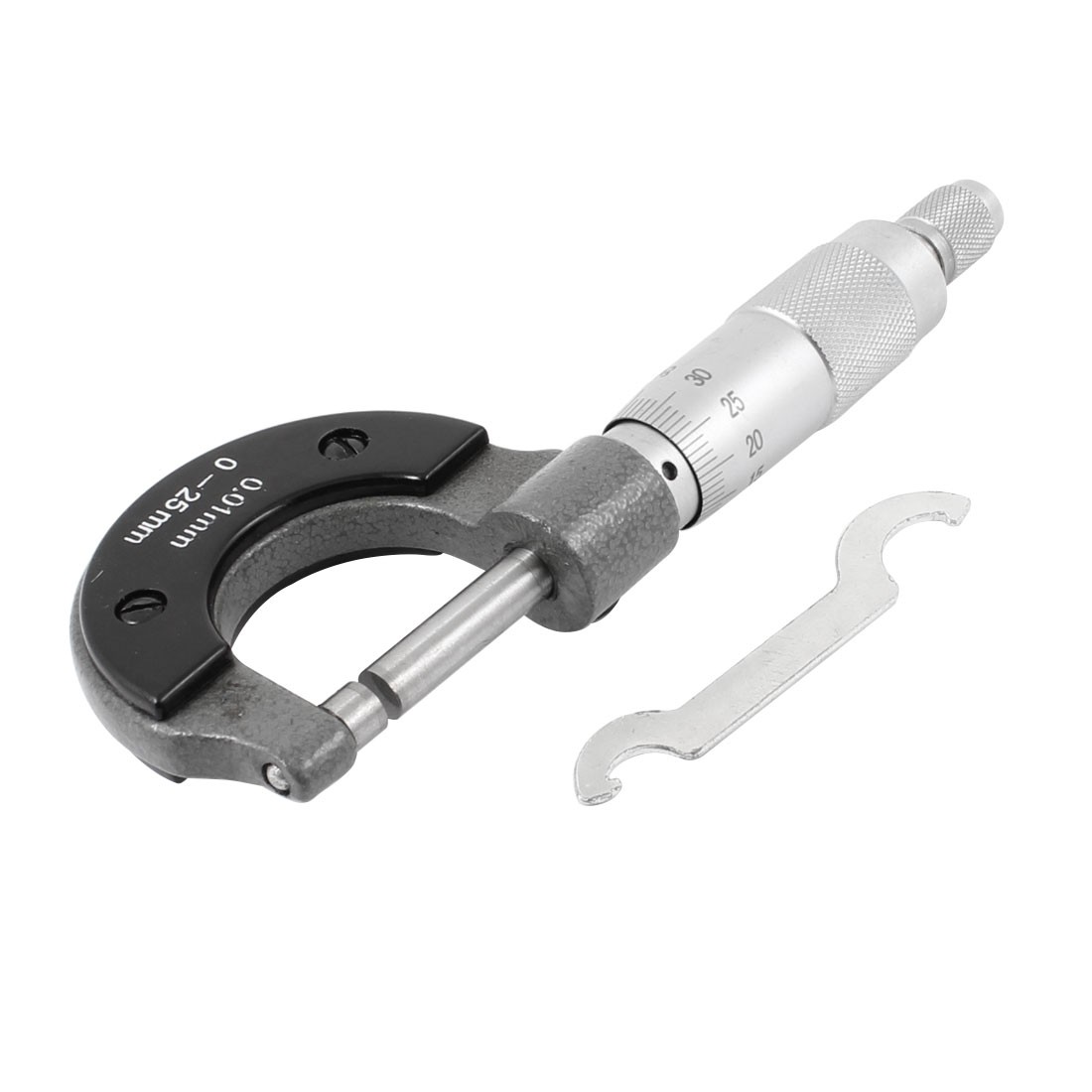 Metric Outside Micrometer Measuring Tool 0-25mm Range 0.01mm Graduation