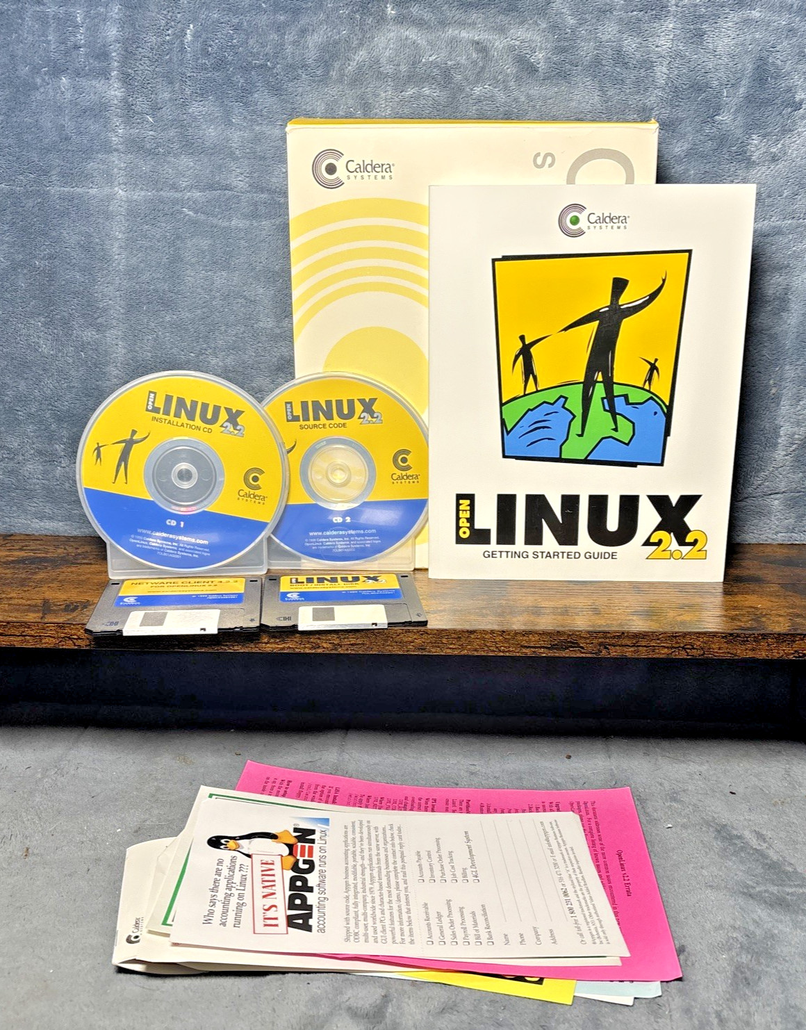 Vintage Caldera Systems OpenLinux Big Box Software CIB 2.2