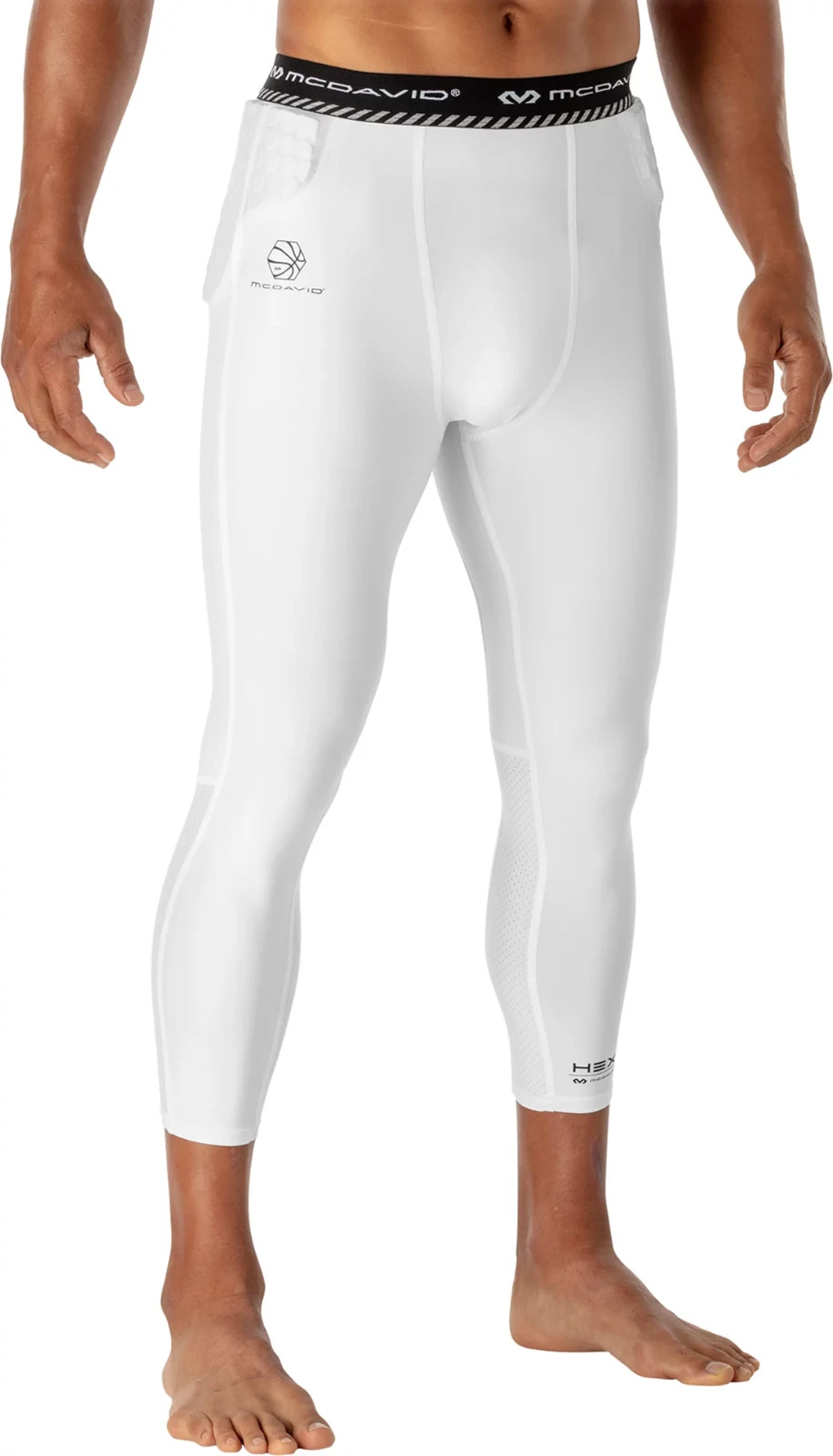 McDavid Men's HEX Padded 3/4 Basketball Tights SZ Large NWT $55