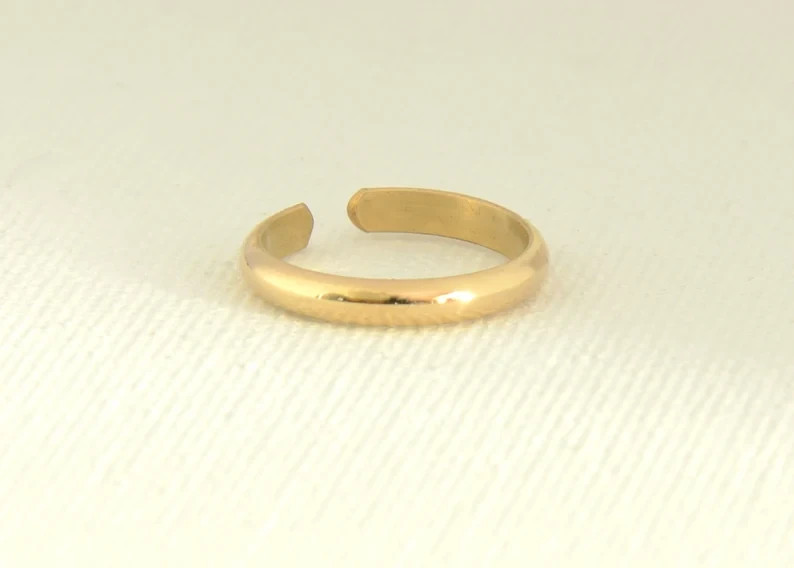 Gold filled toe ring - handmade - pinky ring - midi ring