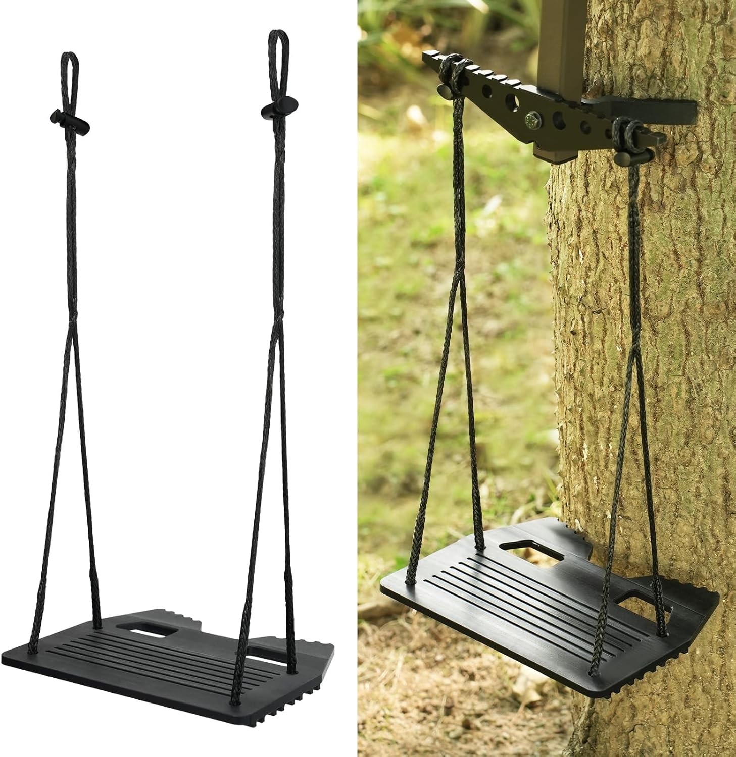 Climbing Stick Aider for Hunting, Daisy Chain Single Step Aider, Hand-Braided Li