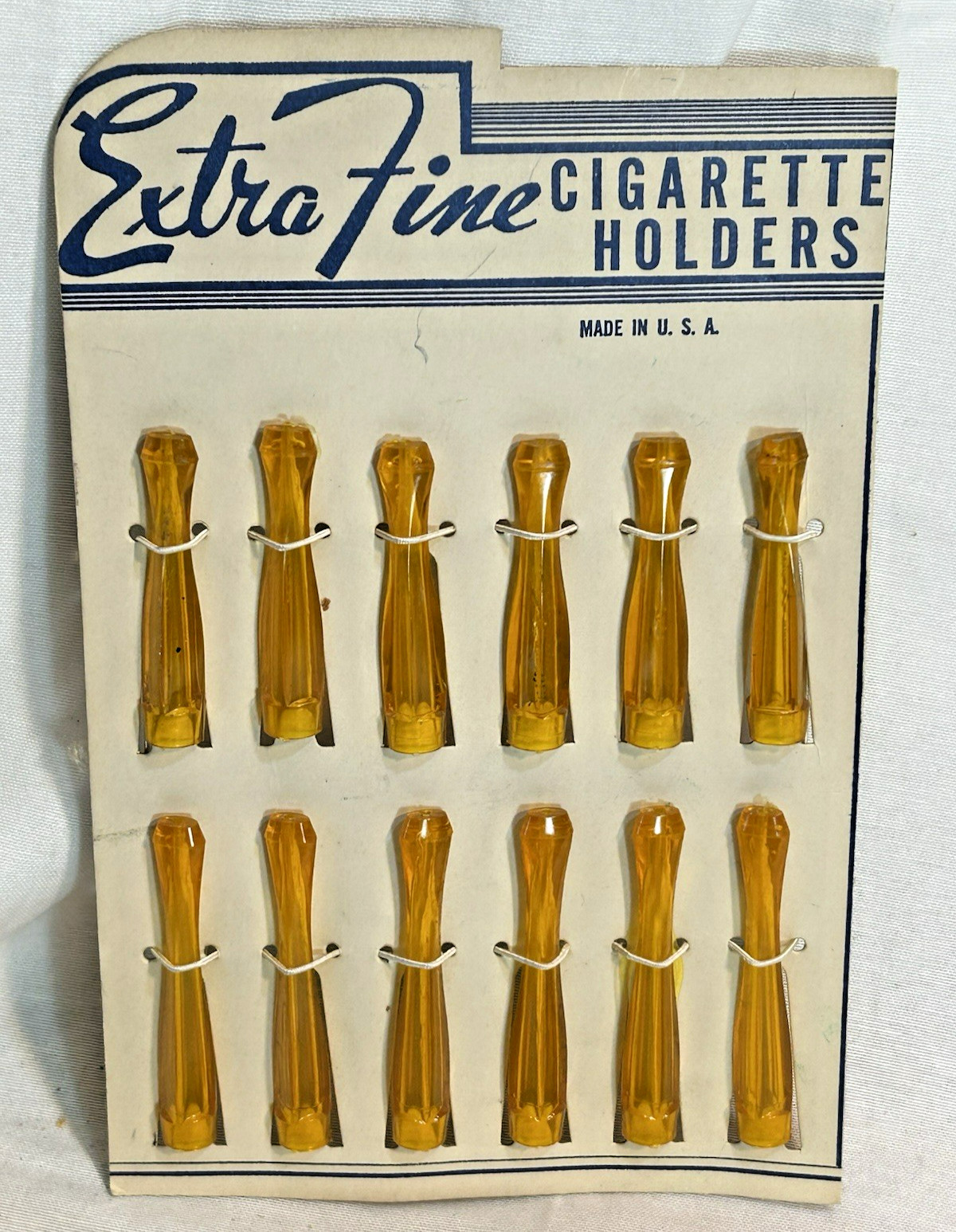 Vintage  Extra Fine CIGARETTE HOLDERS  STORE DISPLAY  Full Card New Old Stock