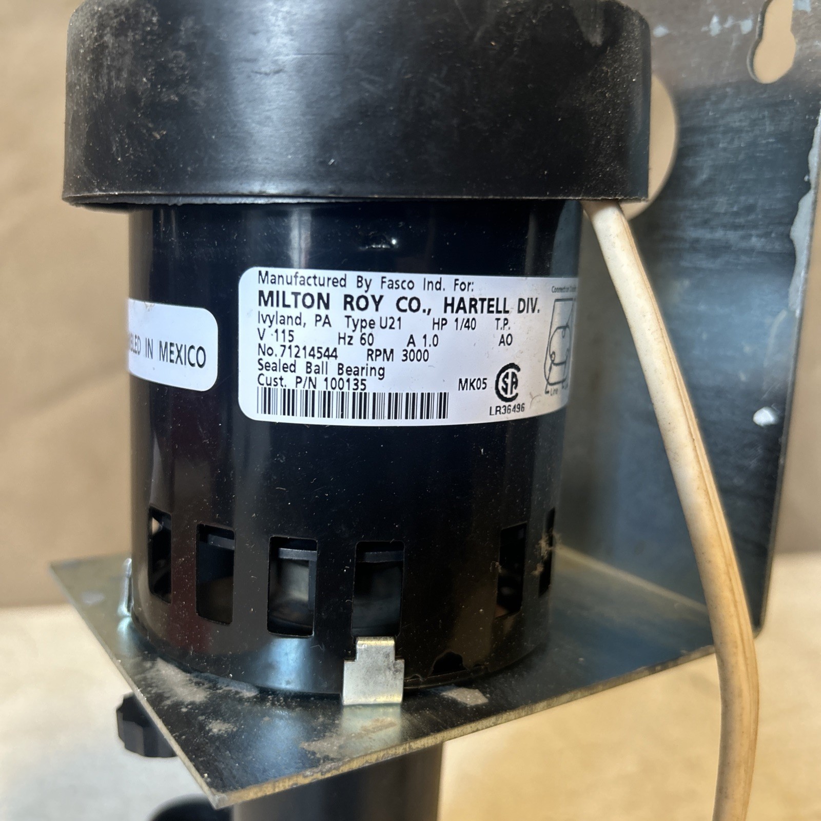 milton roy 7121-4445 ice machine pump replacement GPP-3MA-1