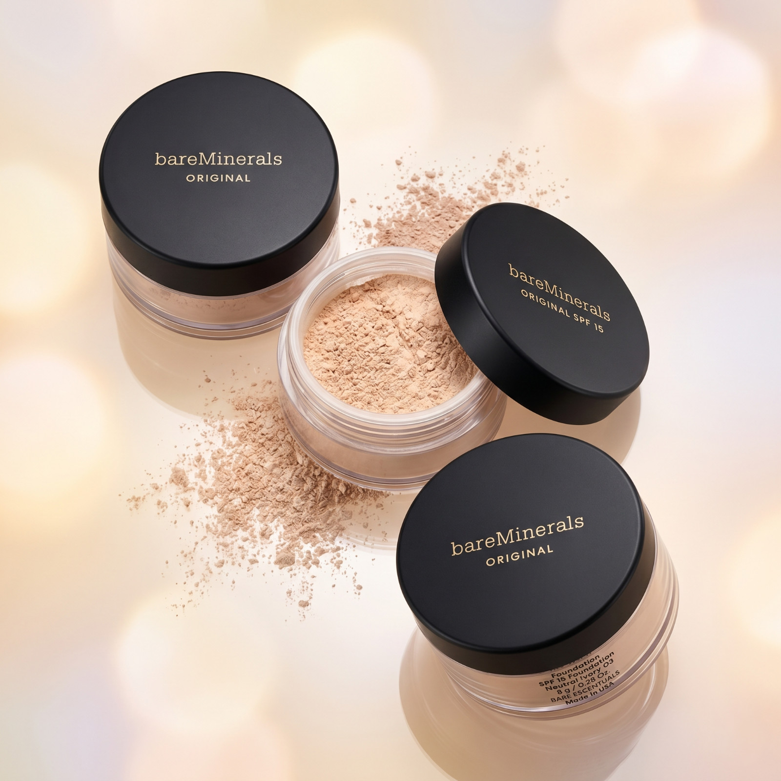 bareMinerals Original 17+ Shades Foundation & Mineral Veil Powder SPF 15 1.5g–9g
