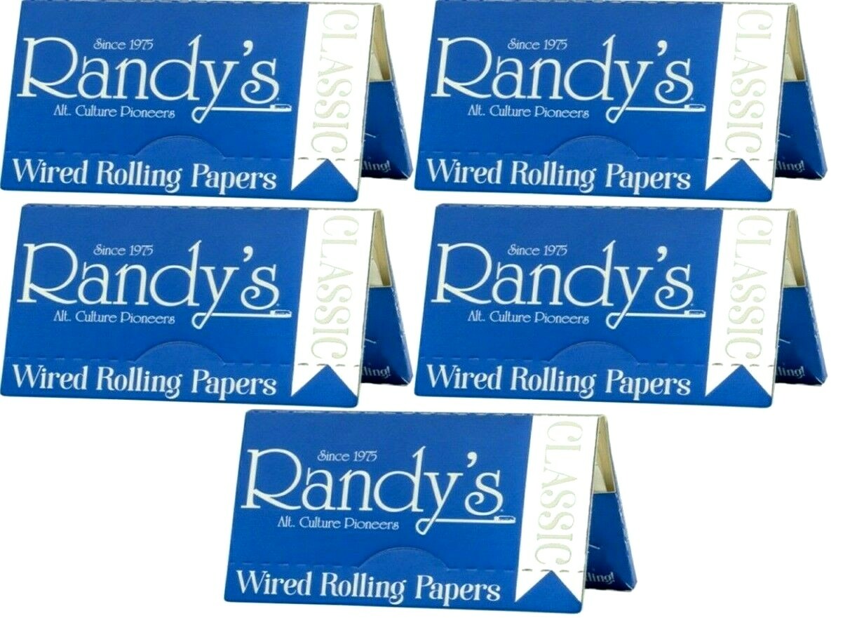 5x Randy's Wired Rolling Papers Classic w/New Packaging *FREE Shipping*!