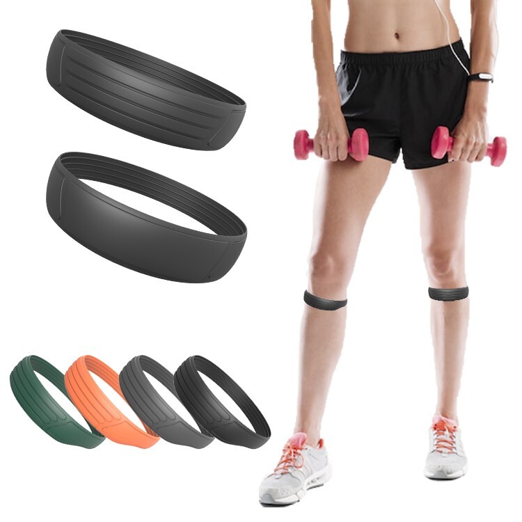 4Pack Silicone Patellar Tendon Support Straps Sports Knee Pain Relief Band Gifts