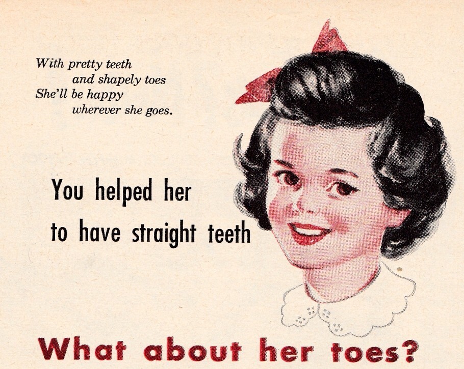 1949 Vintage Ad Trimfoot Childen's Shoes Tell-Tale-Toe Saddle Shoes Mary Janes