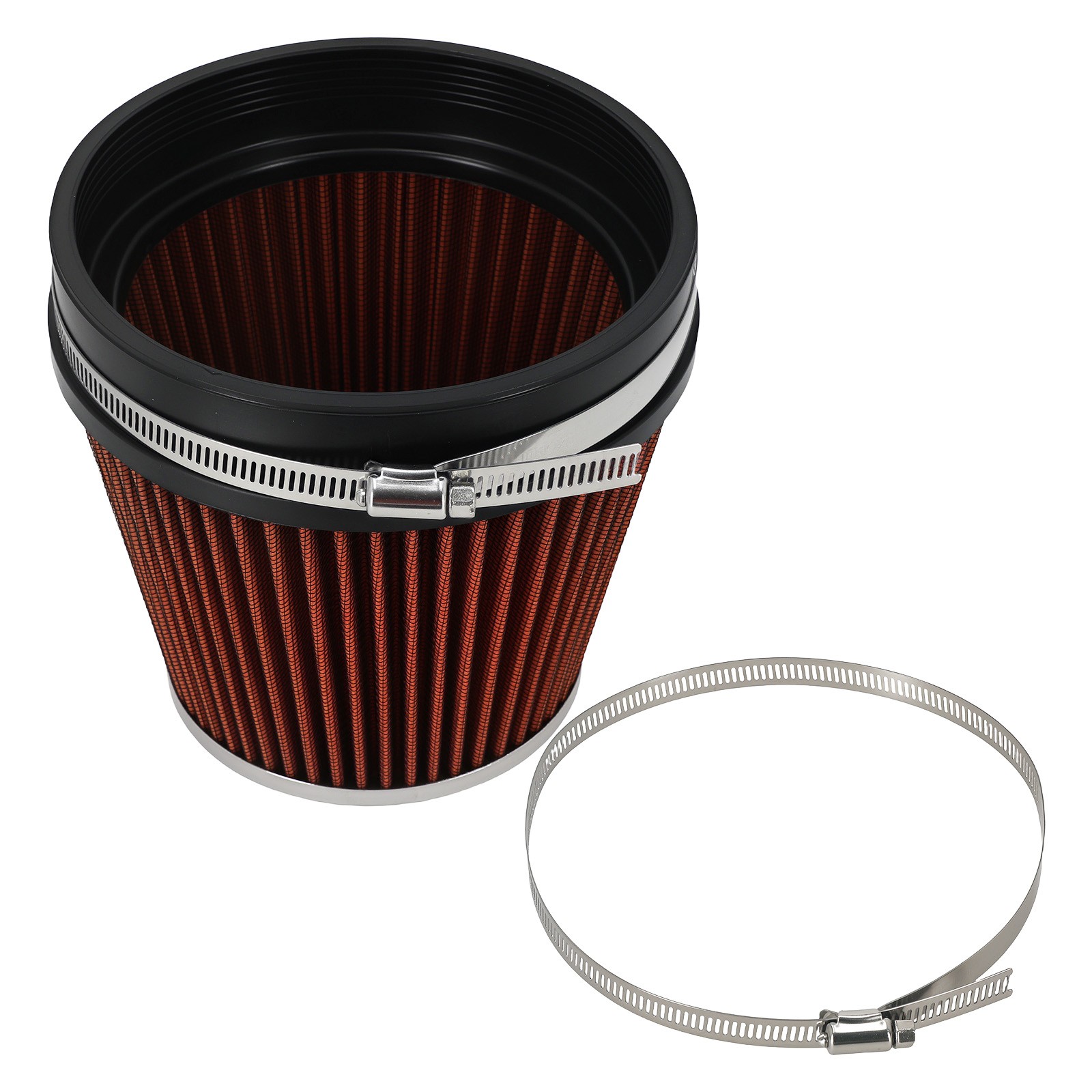 High Flow Universal Cone Air Filter 6 Inch Intake 158mm Height Reusable