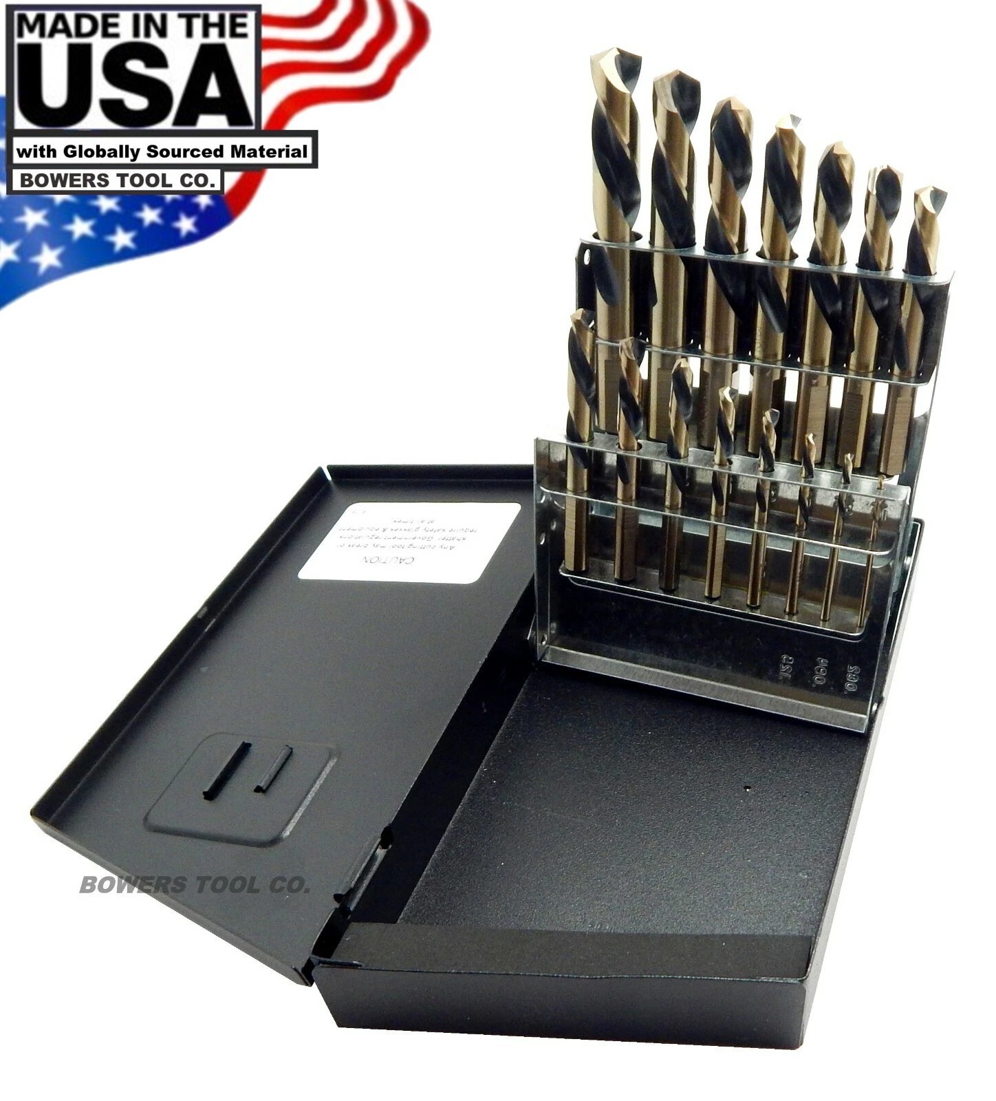 Norseman 15pc Left Hand Drill Bit Set Machine Length 1/16-1/2 Extractor LHT-15