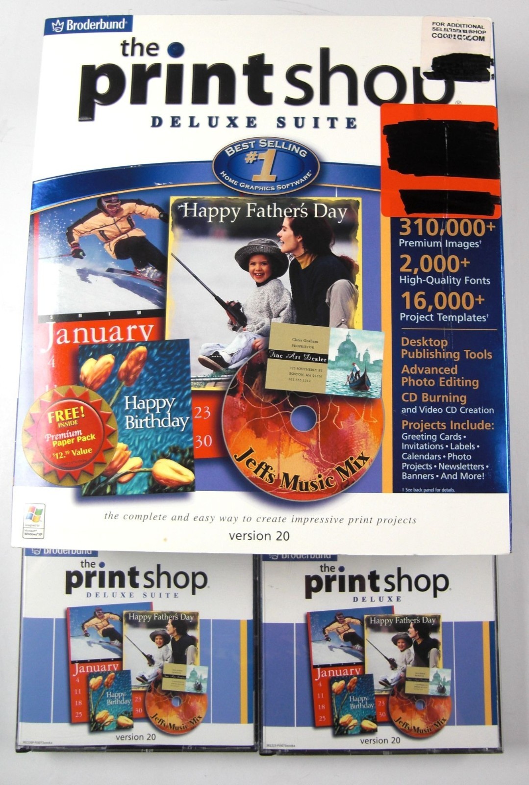 Broderbund 'The Printshop Deluxe Suite' ver 20, CD-ROM 9 DVD's