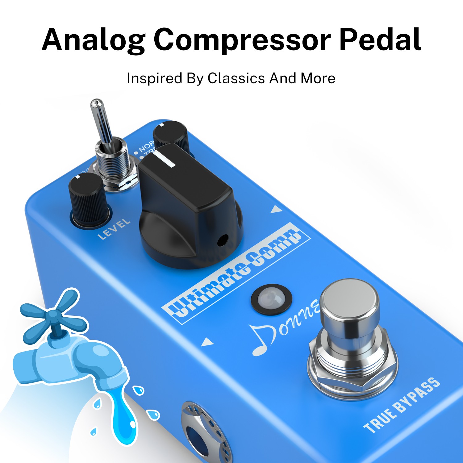 🎸 Donner Ultimate Comp Compressor Pedal For Electric Guitar & Bass