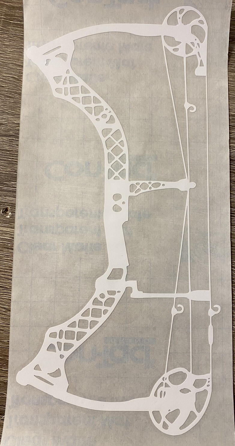 Mathews Z2 Bow Decal 8” Tall Vinyl Decal Sticker - White/Other Colors