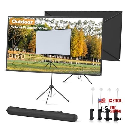 Outdoor Projector Screen 60 Inch, 16:9, High Gain, Projector Screen 60" (16:9)