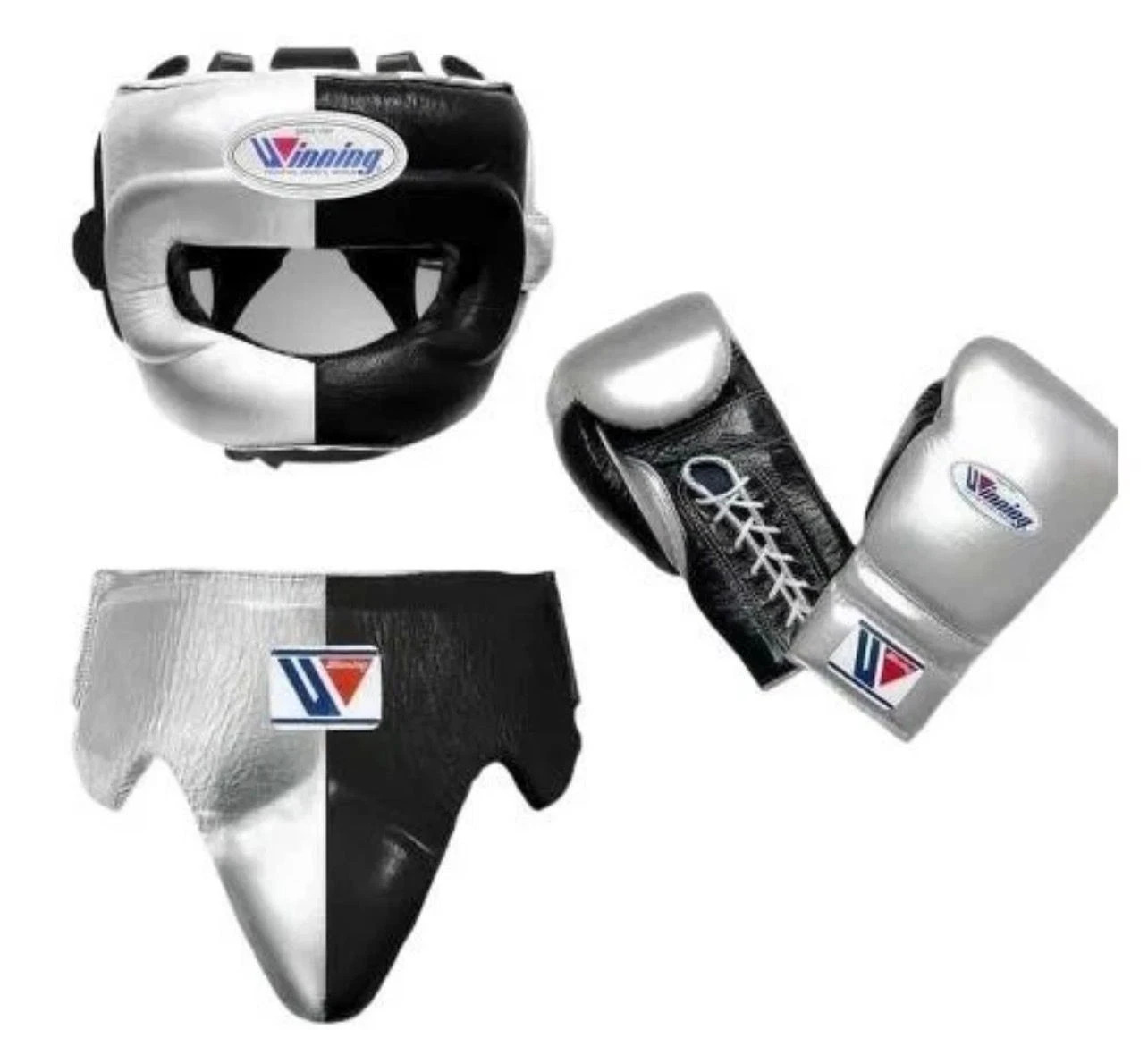 Winning Boxing Kit Set Boxing Gloves, Headgear, Groin Guard | Training Sparring