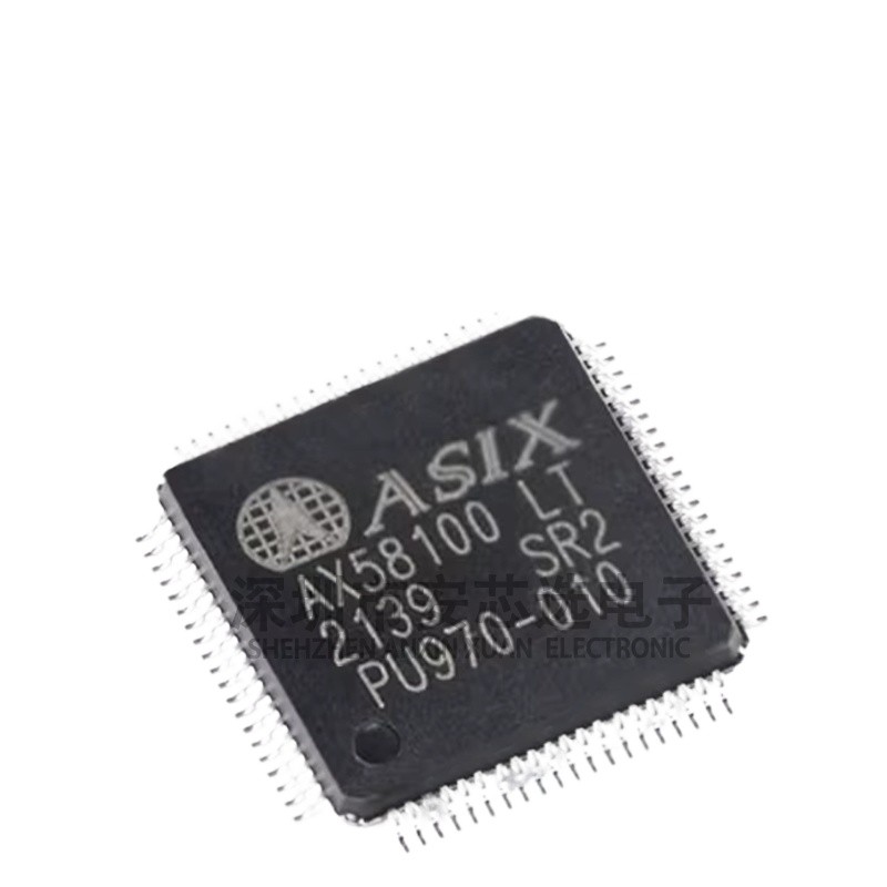 10 Piece Set Ax58100lt Ax58100 LQFP-80 Ethernet Cat Slave Controller Chip