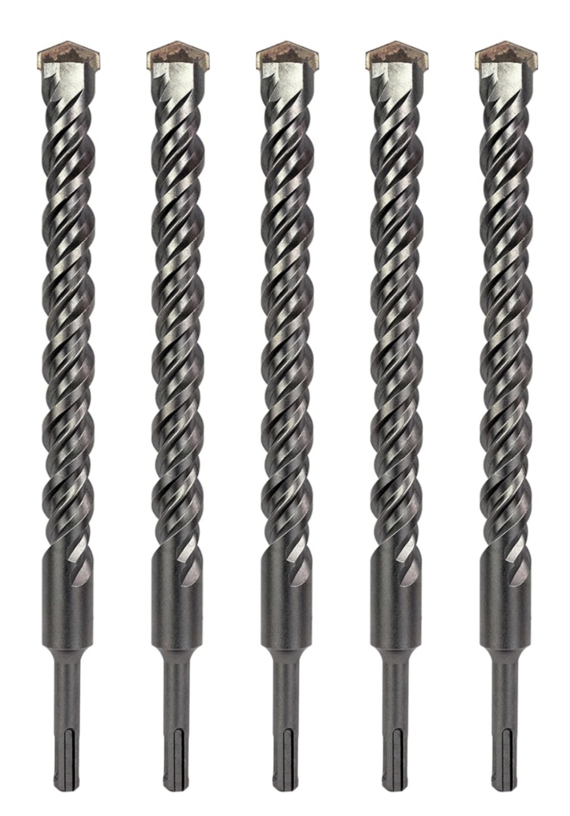SDS Plus Rotary Hammer Drill Bit 7/8"x10" Carbide Tip for Concrete Masonry-5Pcs