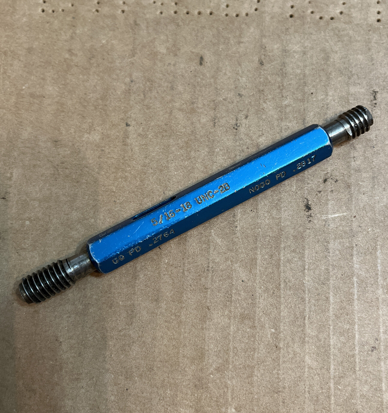 5/16-18 UNC-2B Thread Plug gage Gauge - Go Not/Go