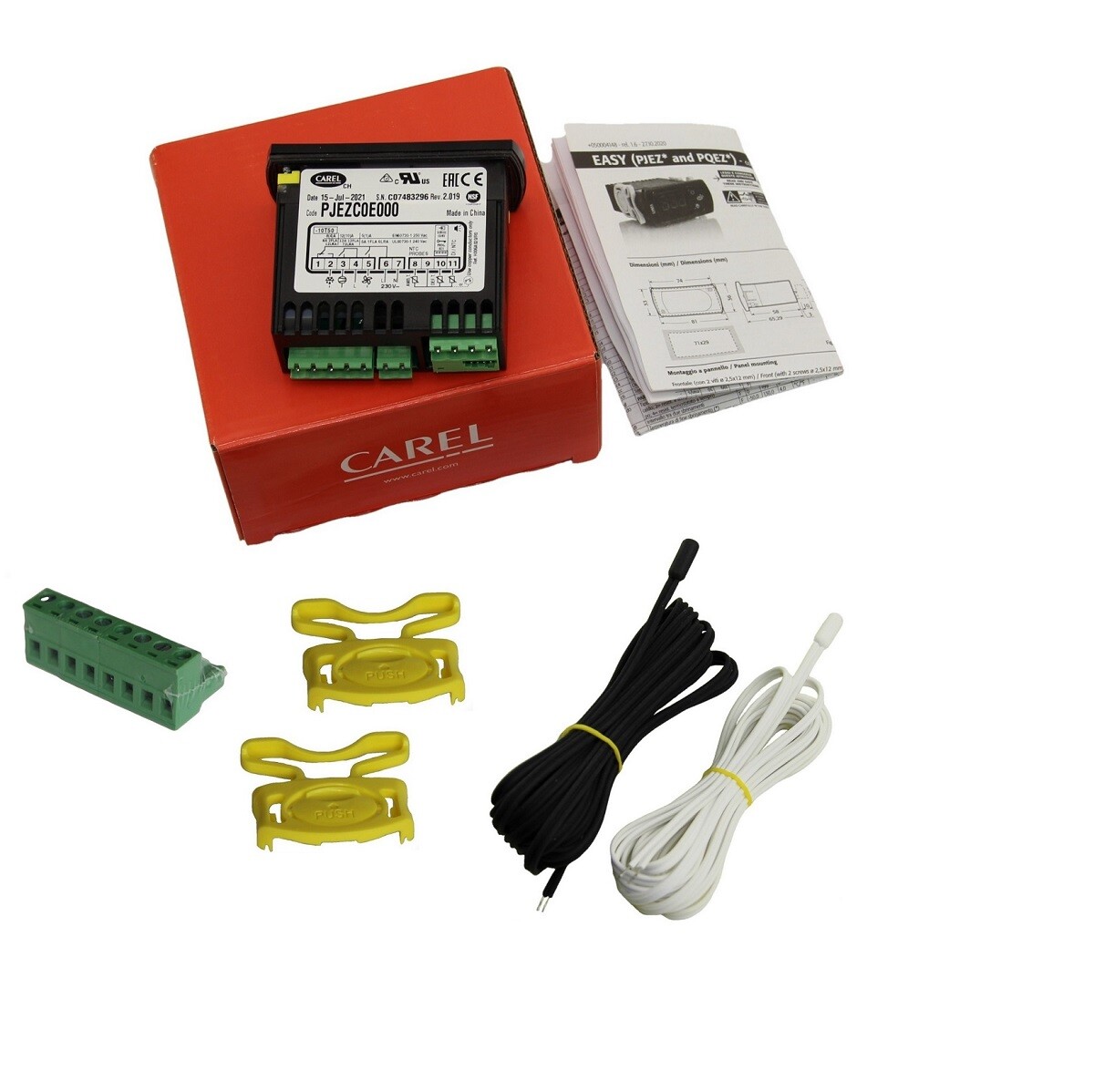 carel temperature controller PJEZC0E000 thermostat for refrigeration 230vac