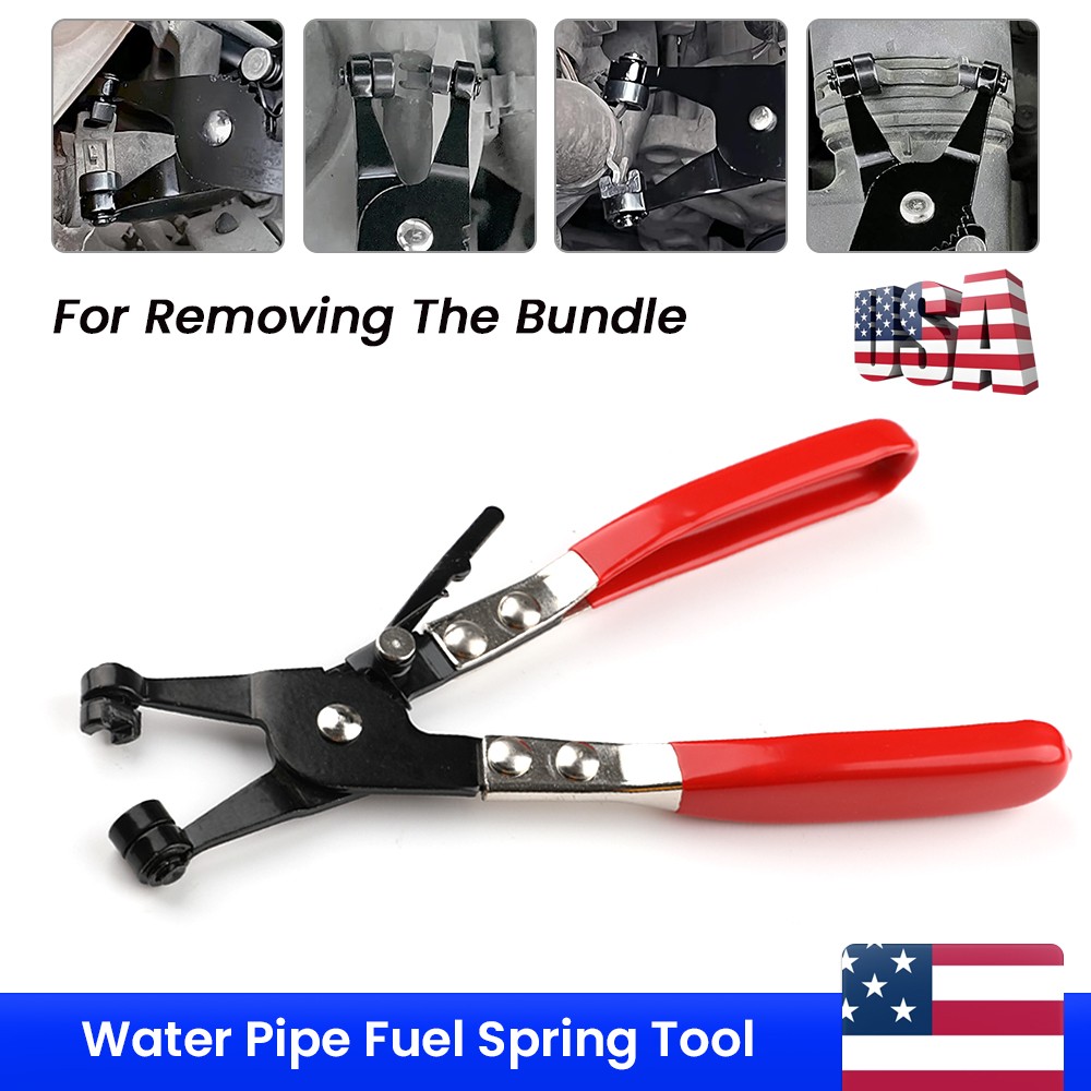 Automotive Spring Clamp Pliers Hose Clamp Removal Repair Swivel Flat Band Tool