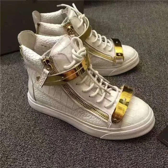 Giuseppe Zanotti tall-top ZipperCasual board shoes velvet double iron 15 colors