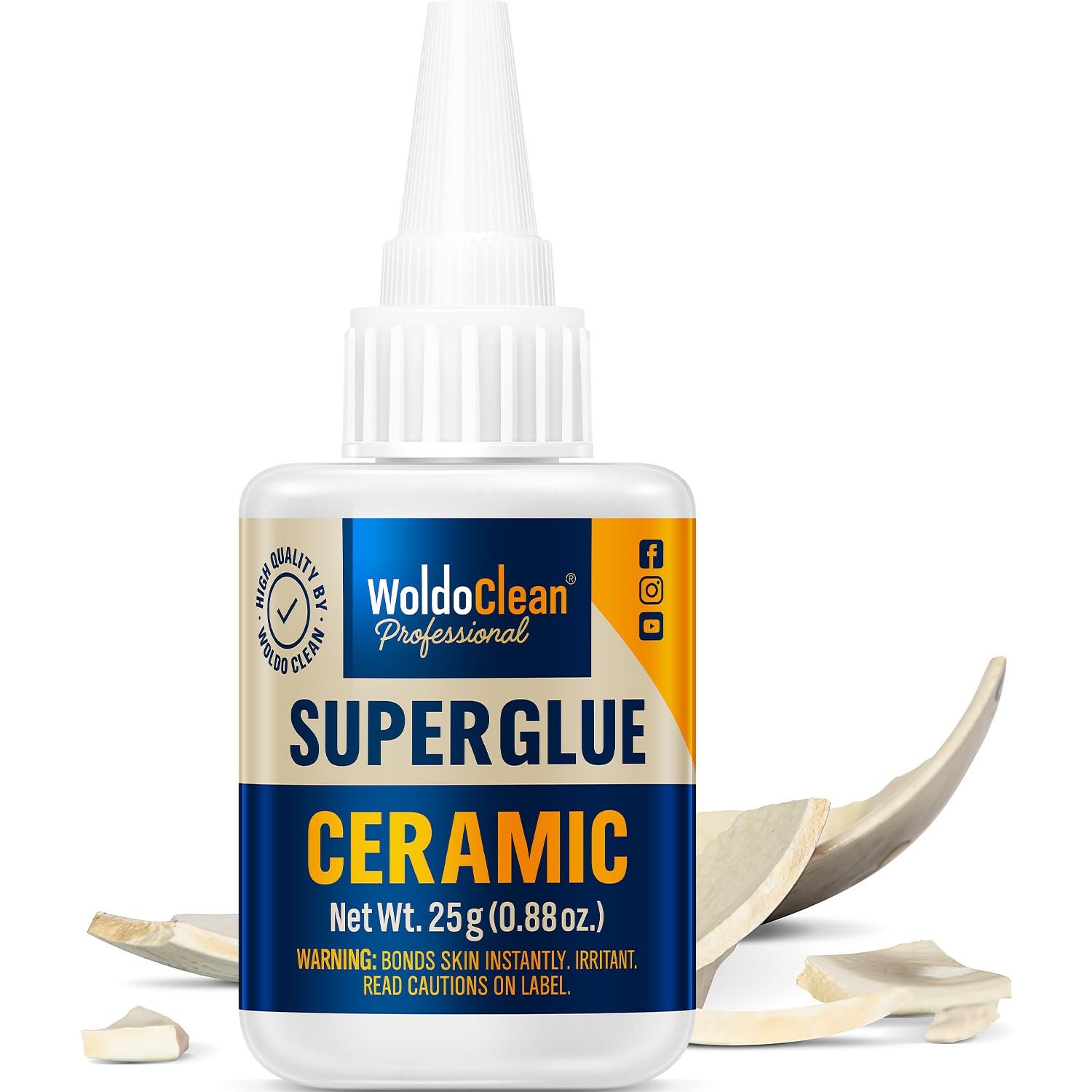Ceramic Porcelain Glue WoldoClean 25g Super Waterproof