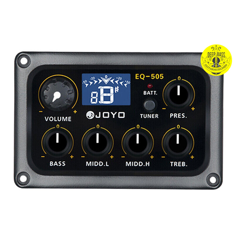 JOYO EQ-505 Acoustic Guitar Pickup 5-Band Equalizer EQ Tuner Piezo Preamp Pickup