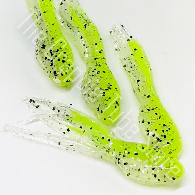 2" Minnow Jig Crappie Tube™  12 Pack  Chartreuse Shiner
