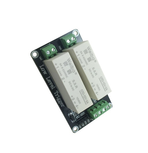 2 Channel SSR Solid State Relay low Trigger 5A 0-2V DC-DC Arduino R3