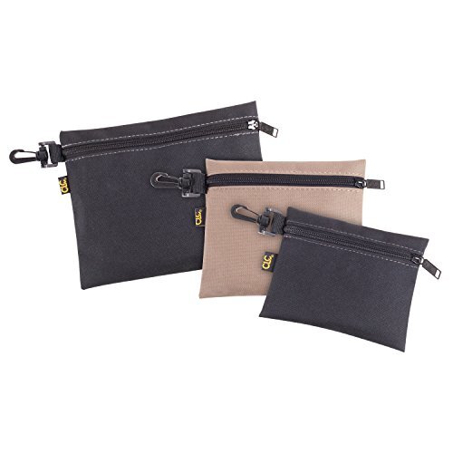 CLC 1100 Multi-Purpose Clip-on Zippered Poly Bags, 3 Pack