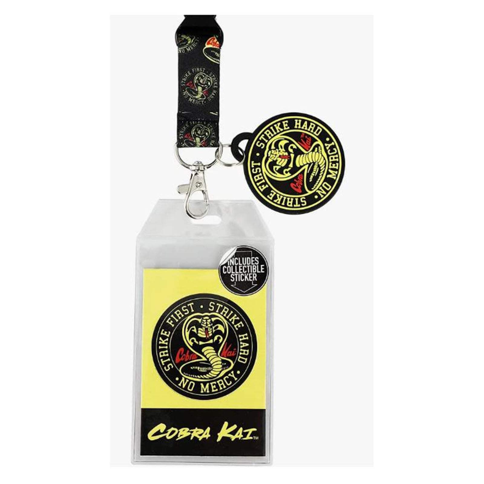 Bioworld Cobra Kai Strike First Strike Hard No Mercy Lanyard NEW